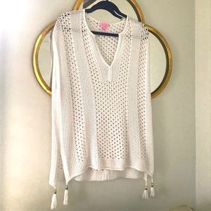 Lilly Pulitzer Knit/Crotchet Top/Coverup